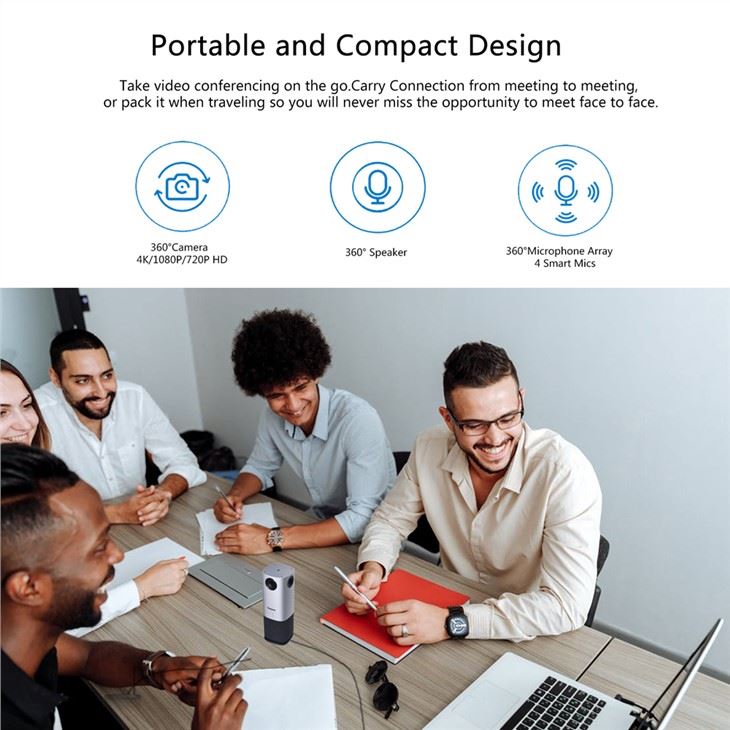 Video Conference omnidirectional Microphone for USB computer Camera